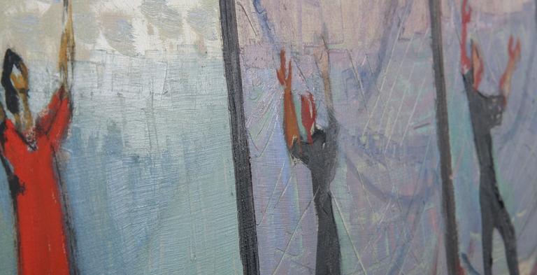 OKÄND KONSTNÄR, olja på pannå, 1900-tal.