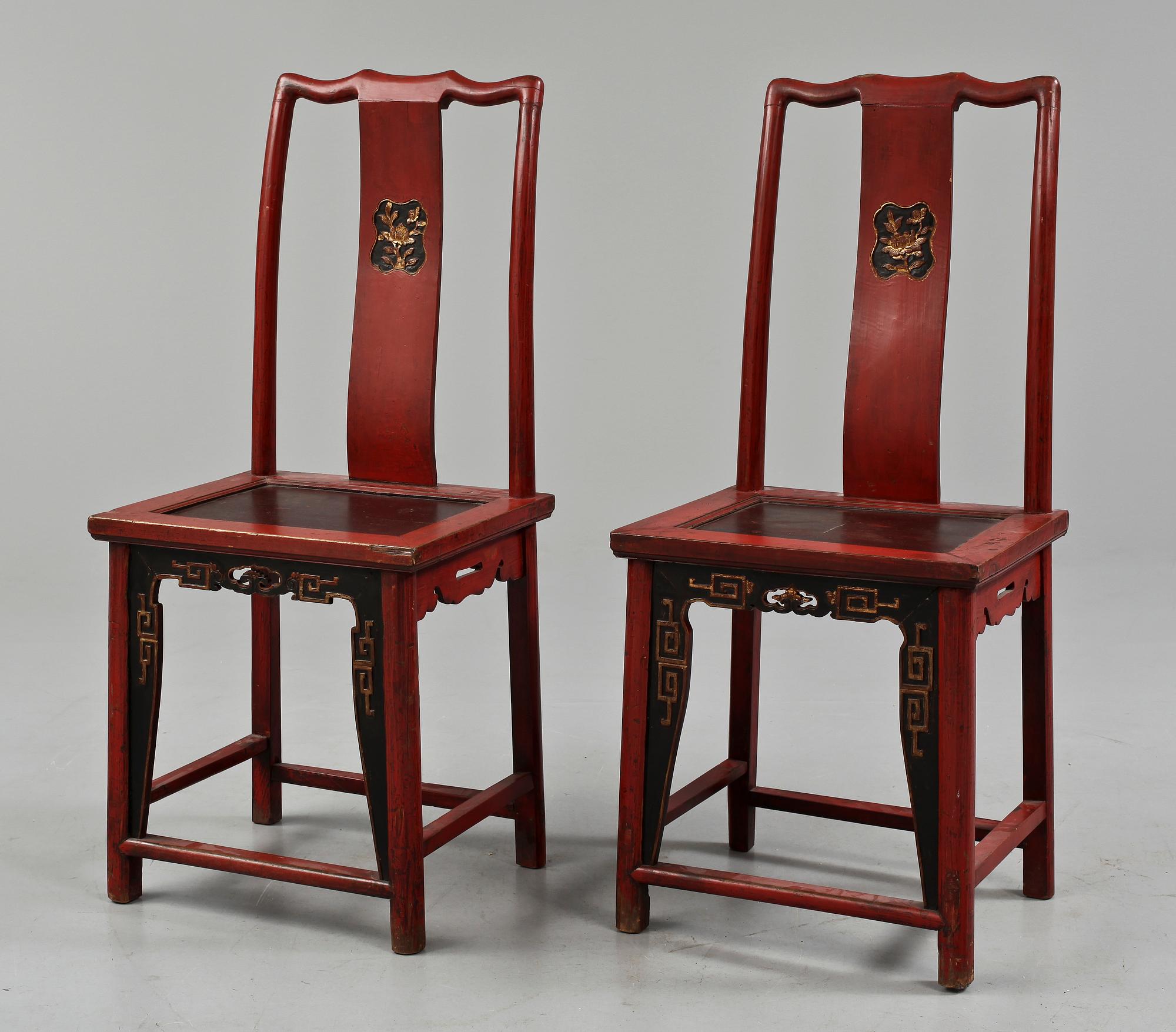 STOLAR, ett par, Kina, 1900-tal.