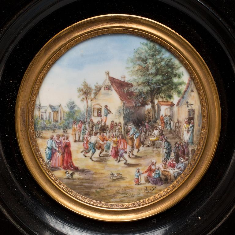MINIATYRER, 4st. 1800/1900-tal.