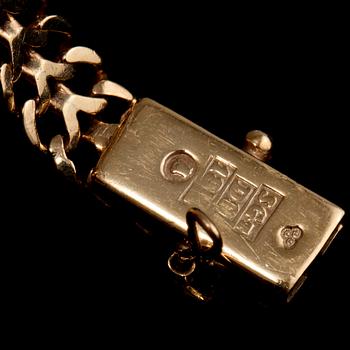 ARMLÄNK, 18k guld, Trygve Berghman, Stockholm, 1954. Vikt 8 g.