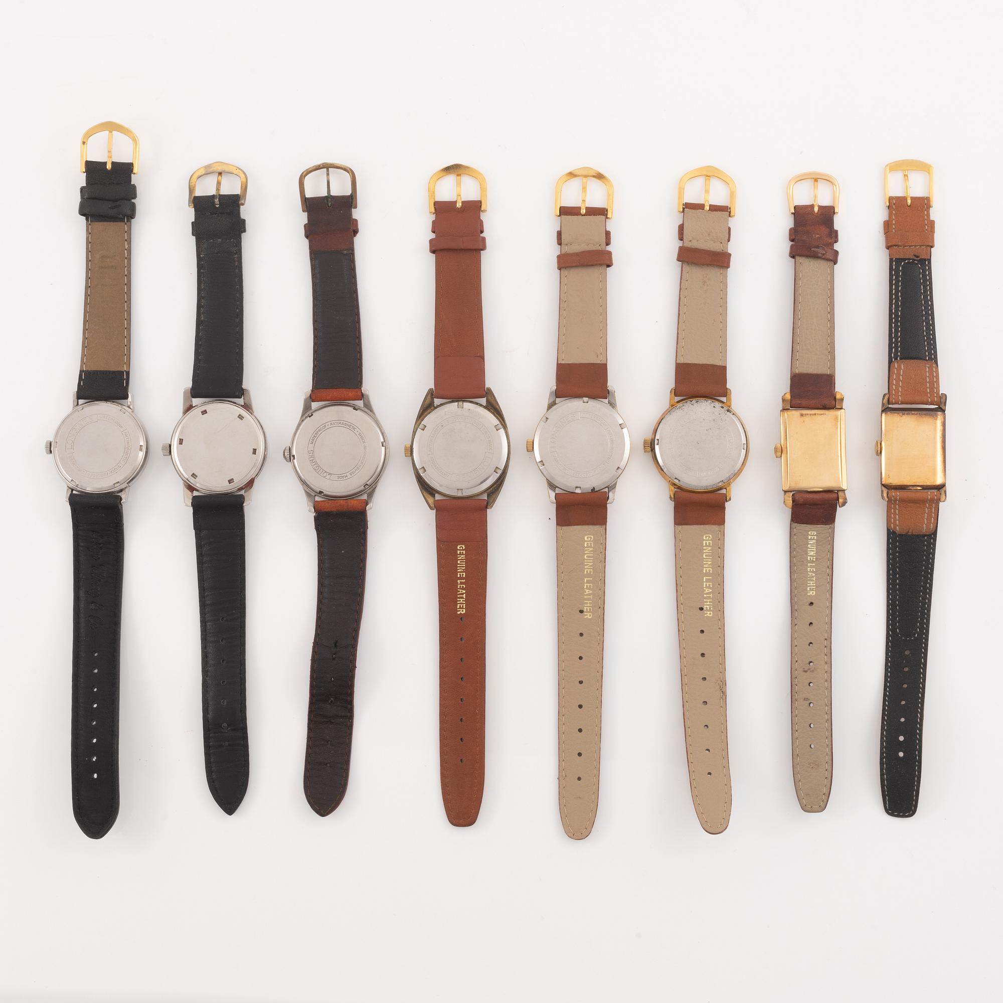 Longines, a collection of wristwatches, 8 pcs.