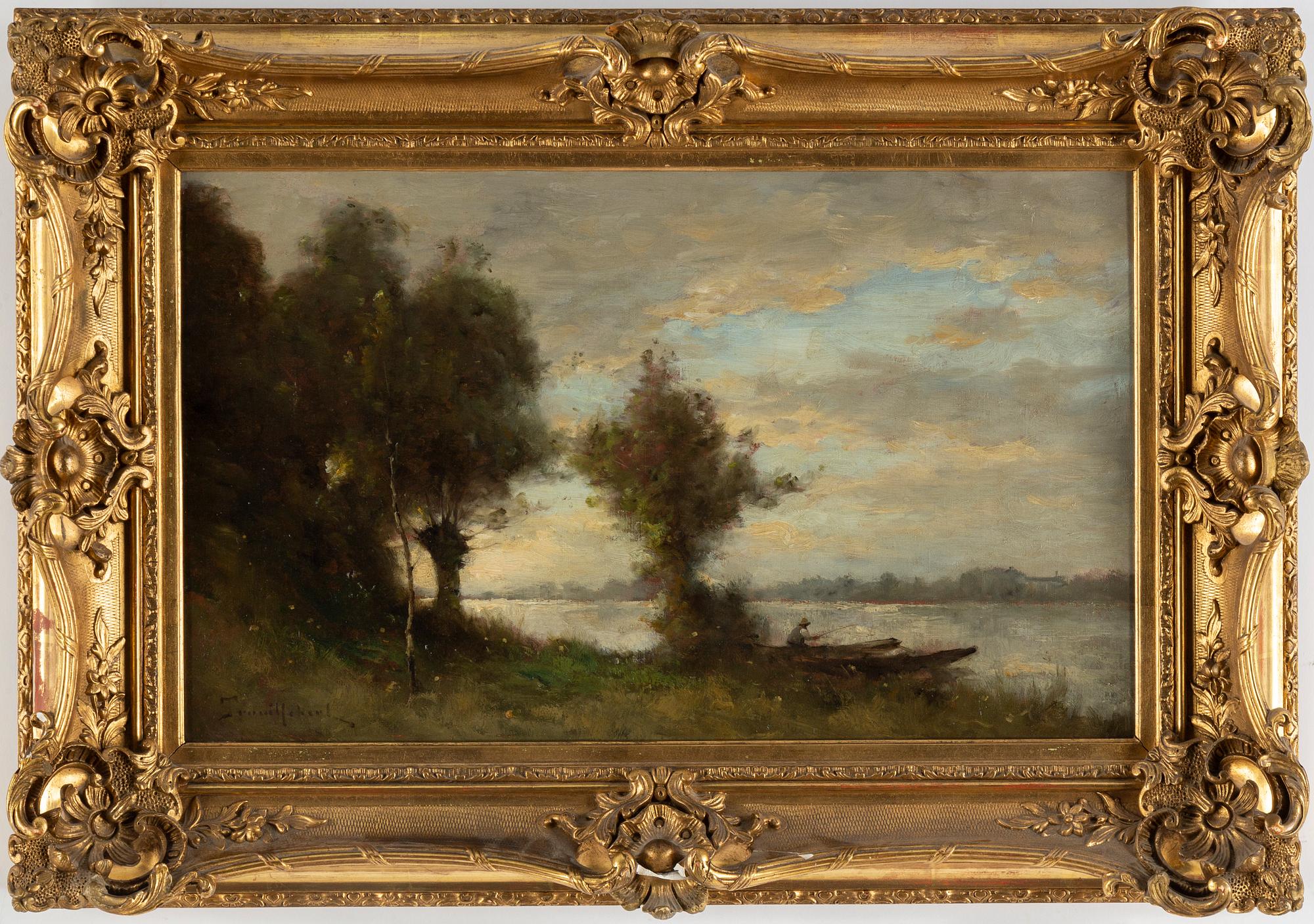 Paul Désiré Trouillebert, oil on canvas, signed.