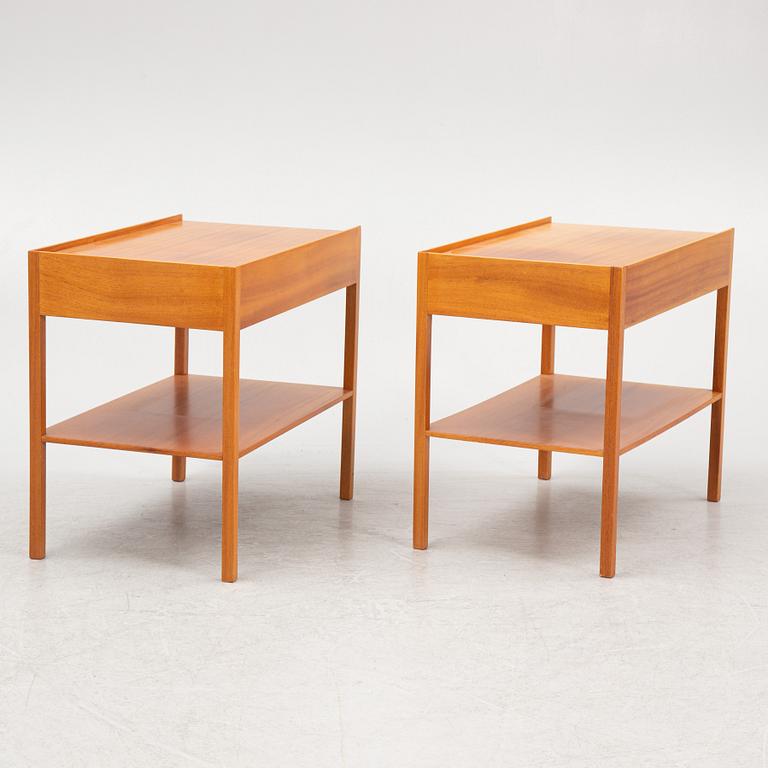 Josef Frank, a pair of bedside tables, Firma Svenskt Tenn, mid 20th century.