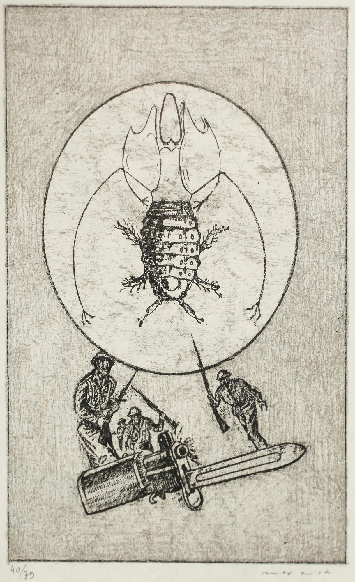 MAX ERNST, litografi, signerad och numrerad 40/79.