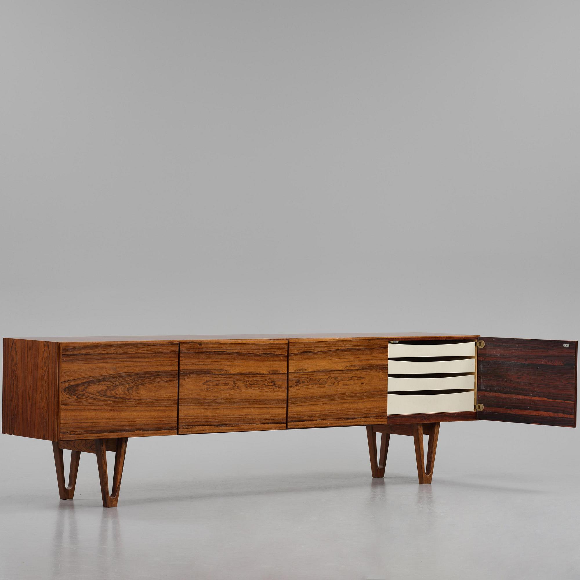 Ib Kofod-Larsen, a rosewood veneered sideboard model "501" from the "Ib 500" series, Seffle Möbelfabrik, Sweden, 1960s.