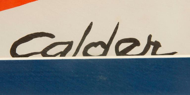 ALEXANDER CALDER, efter, färglitografi, numr 112/300, sign i trycket.