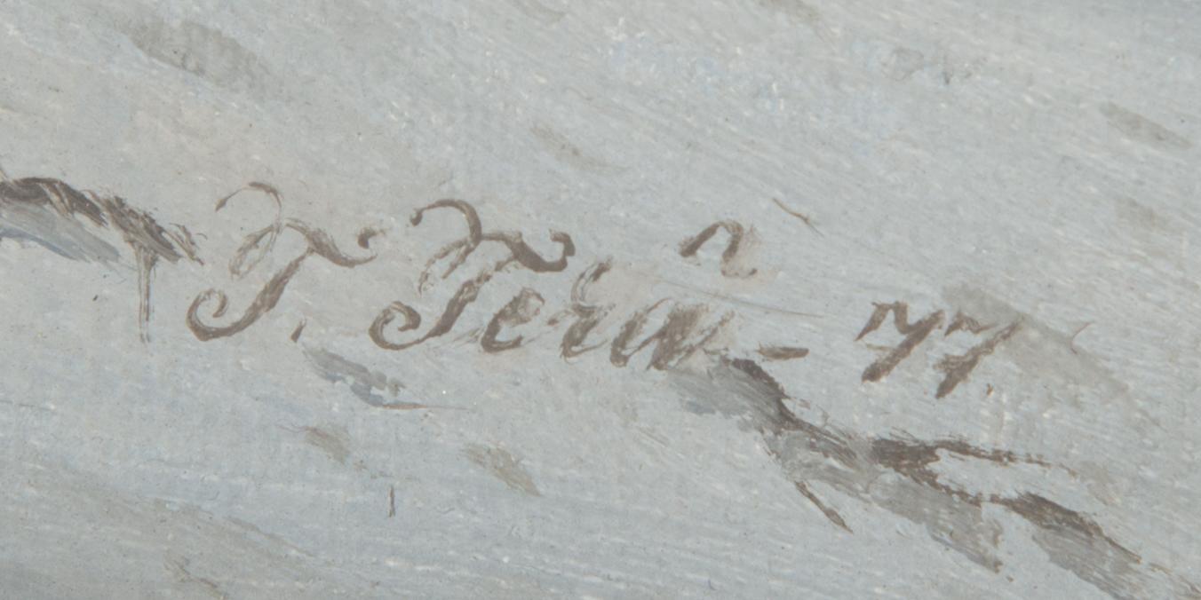 Teppo Terä, oil on canvas, signed and dated -77.