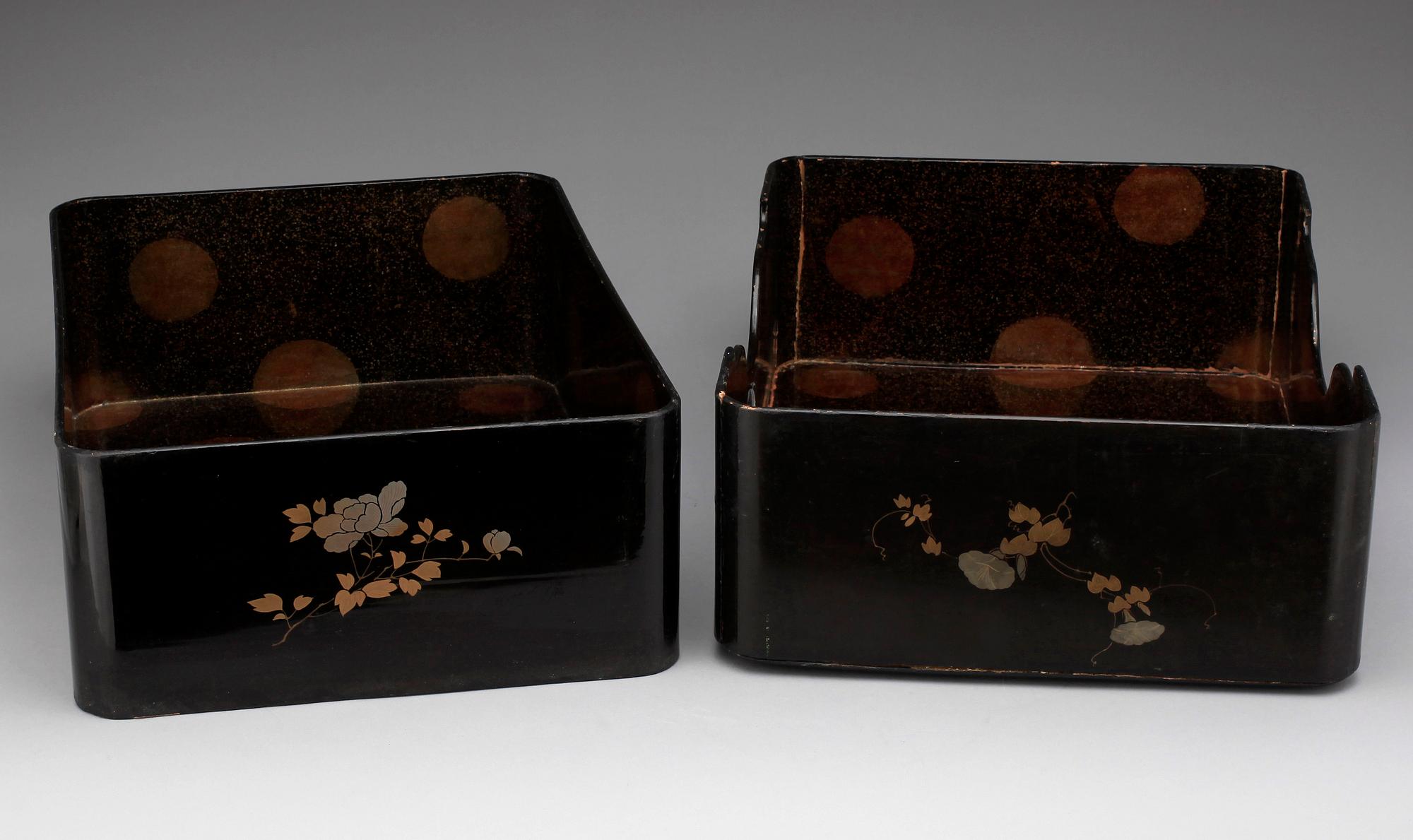 SCHATULL, lack. Japan, 1800-tal.