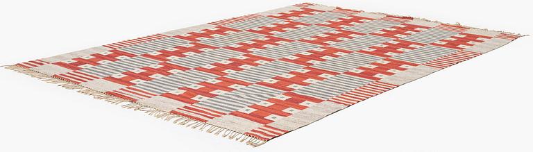 Kerstin Bergman Mauritzson, a flat weave carpet, c. 295 x 204 cm, signed KLH KB.