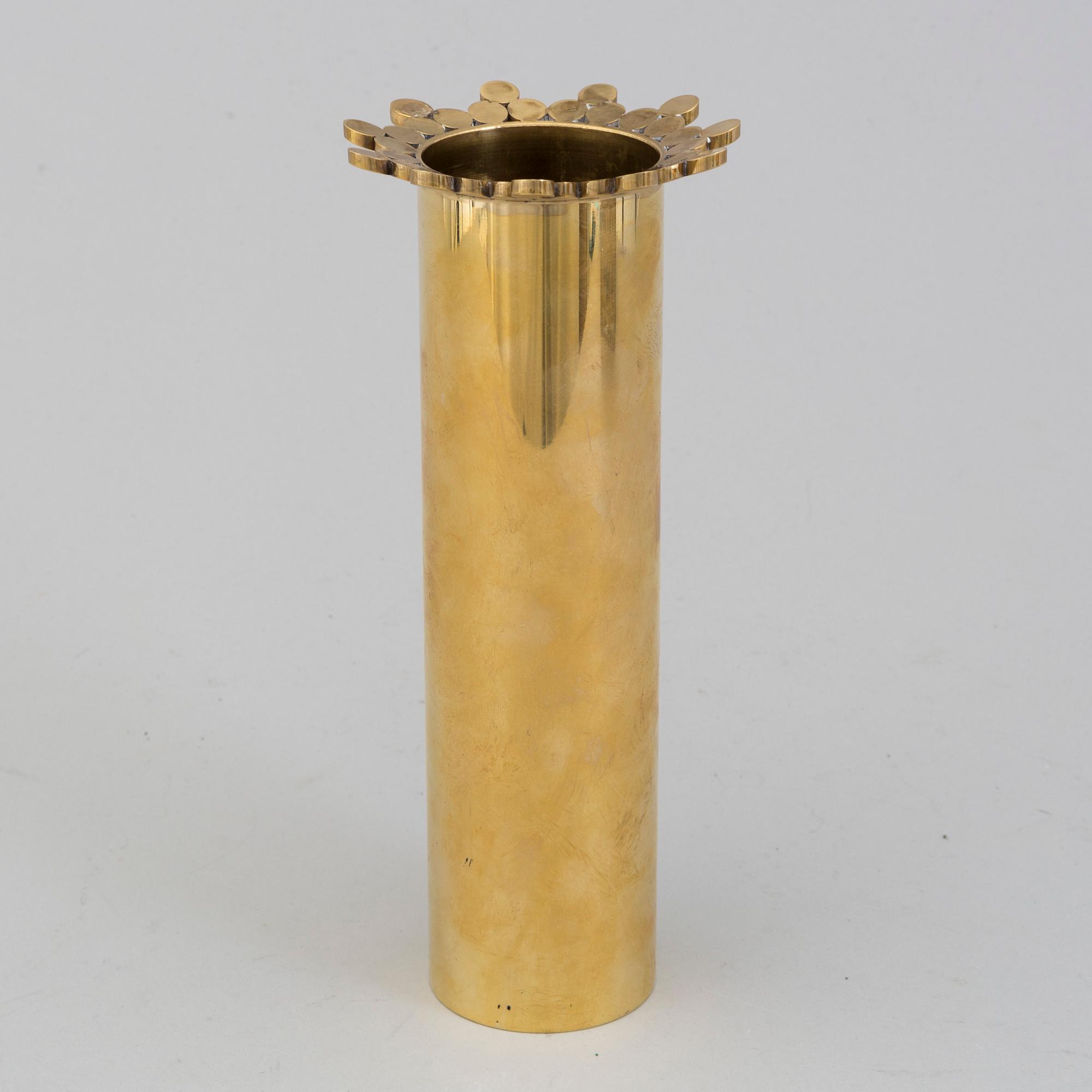 PIERRE FORSELL, a brass vase, Skultuna.