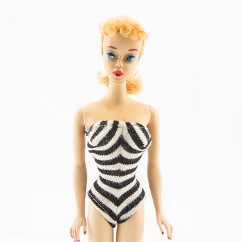 Barbie doll, vintage "No. 3, Ponytail", Mattel 1960.