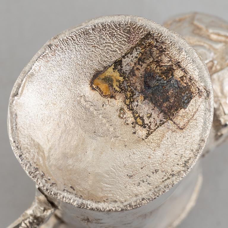 A silver vase, mark of Lars Arby, Gothenburg, Sweden 1975.