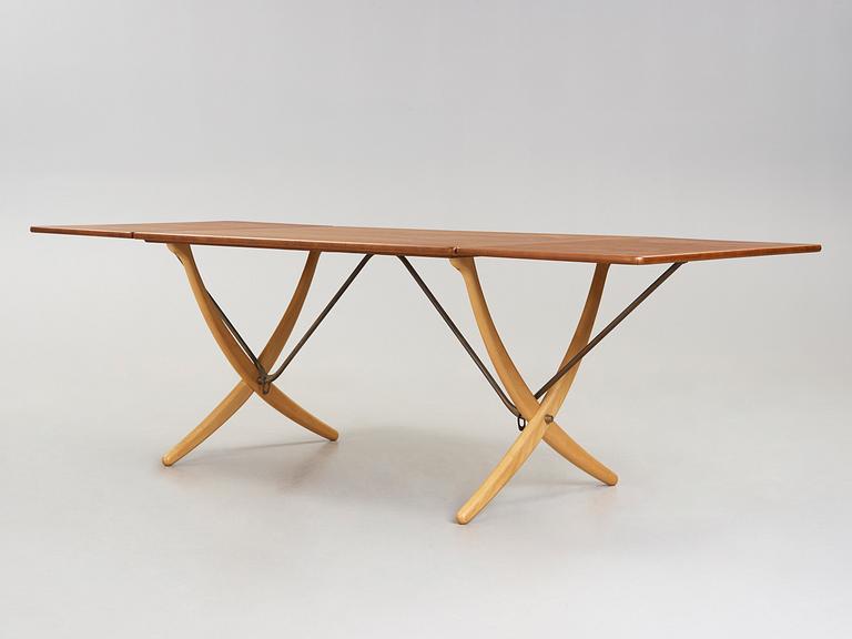 HANS J WEGNER, matbord med klaffar, Andreas Tuck, Danmark, 1950-60-tal.