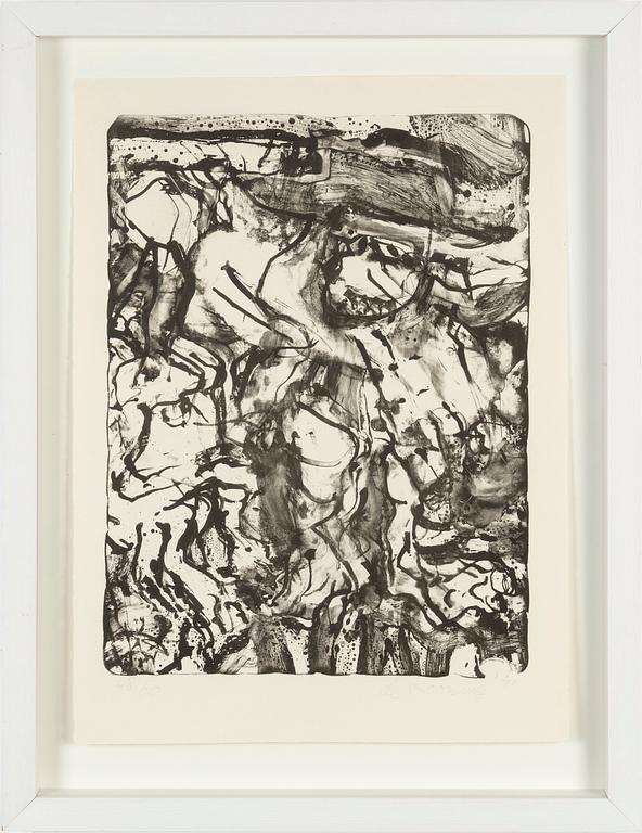 Willem de Kooning, litografi, 1971, signerad 48/60.