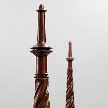 A 'Regency' bed frame, possibly Ralph Lauren, 2000s.