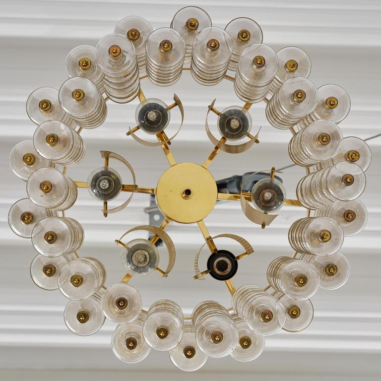 Hans-Agne Jakobsson, an "Estrella" ceiling lamp model "T 580", Hans-Agne Jakobsson AB, Markaryd, 1960s-70s.