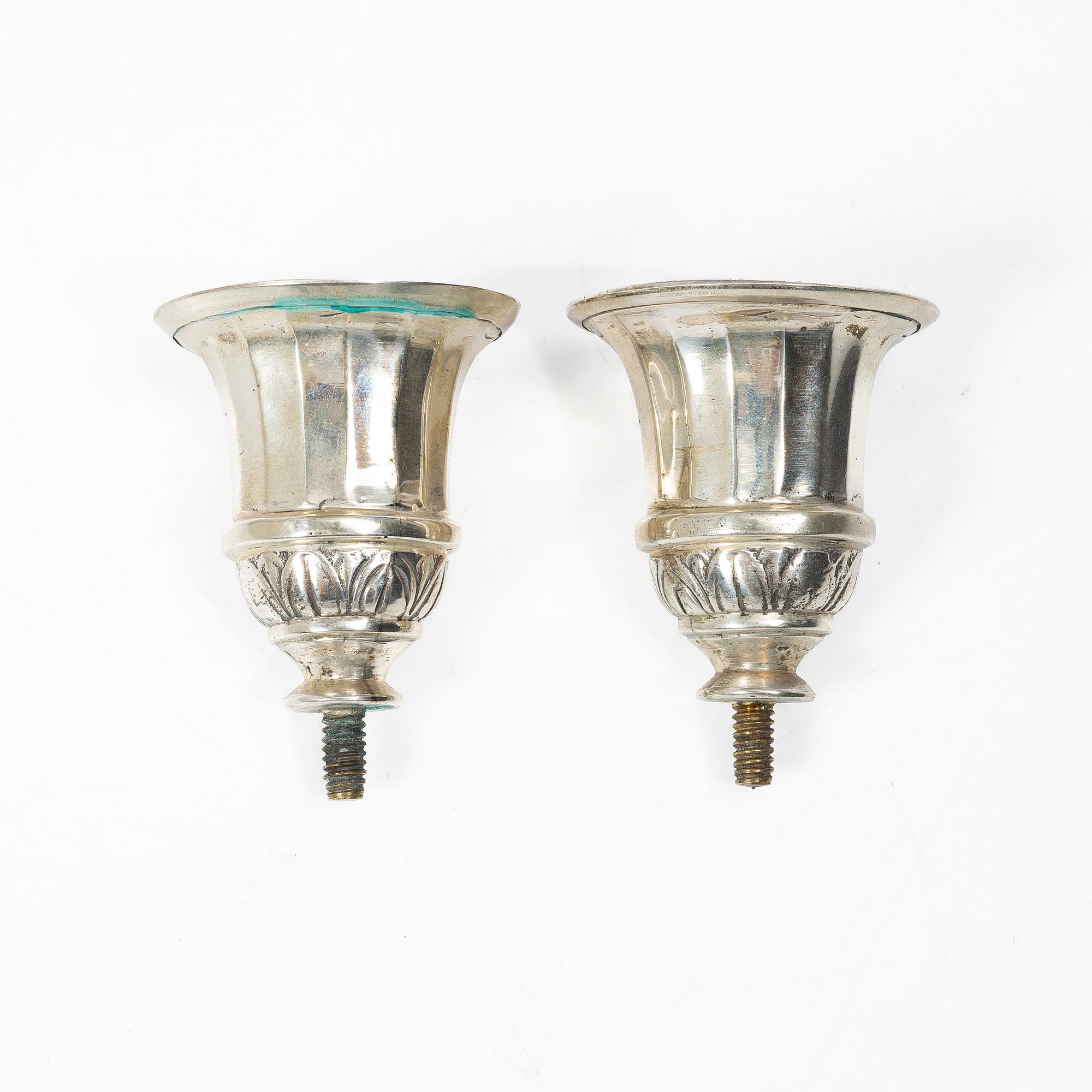 Lale Silverware & Co Ltd, kandelaber, silver, Louis XVI-stil, Istanbul, Turkiet 1900-tal.