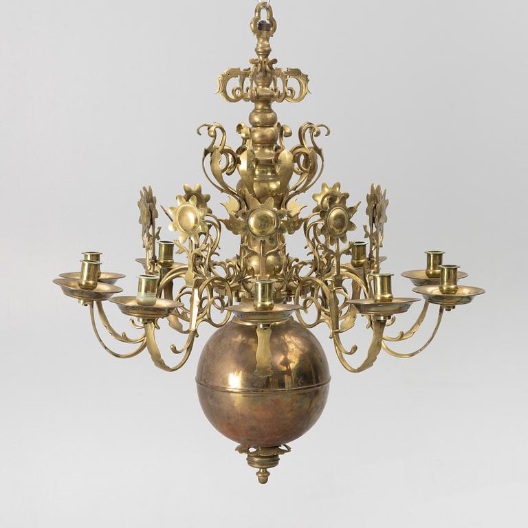Chandelier, Baroque style, early 20th century.