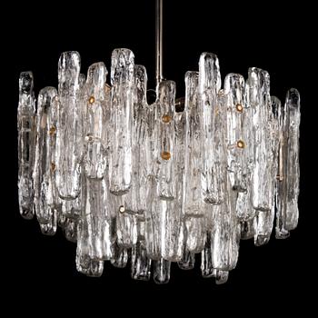 TAKLAMPA, "Ice block chandelier", J.T Design, Kalmar, Österrike, 1960-tal.