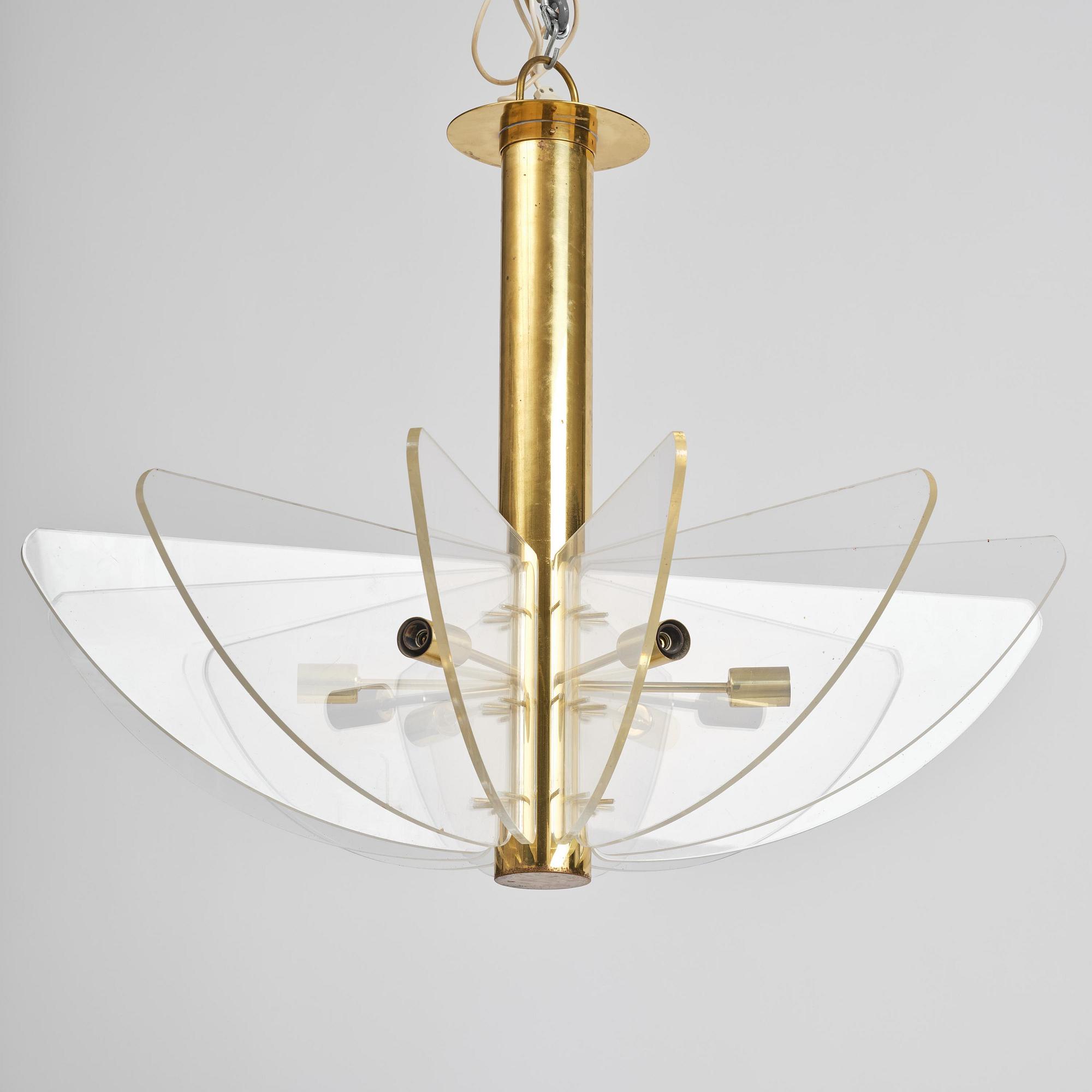 Hans-Agne Jakobsson, a rare ceiling lamp model "C 2438", Hans-Agne Jakobsson AB, Markaryd, 1970s.