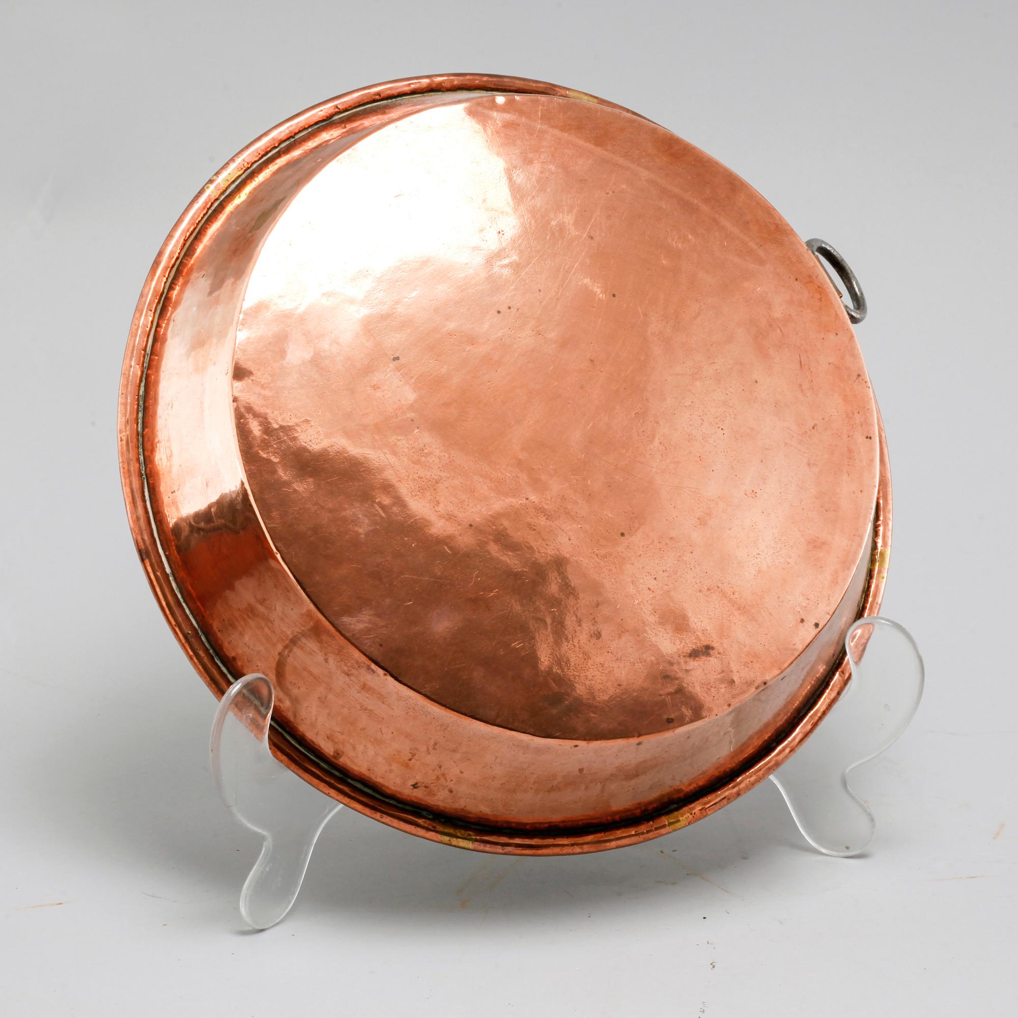 Six pieces of 19th century copper molds.