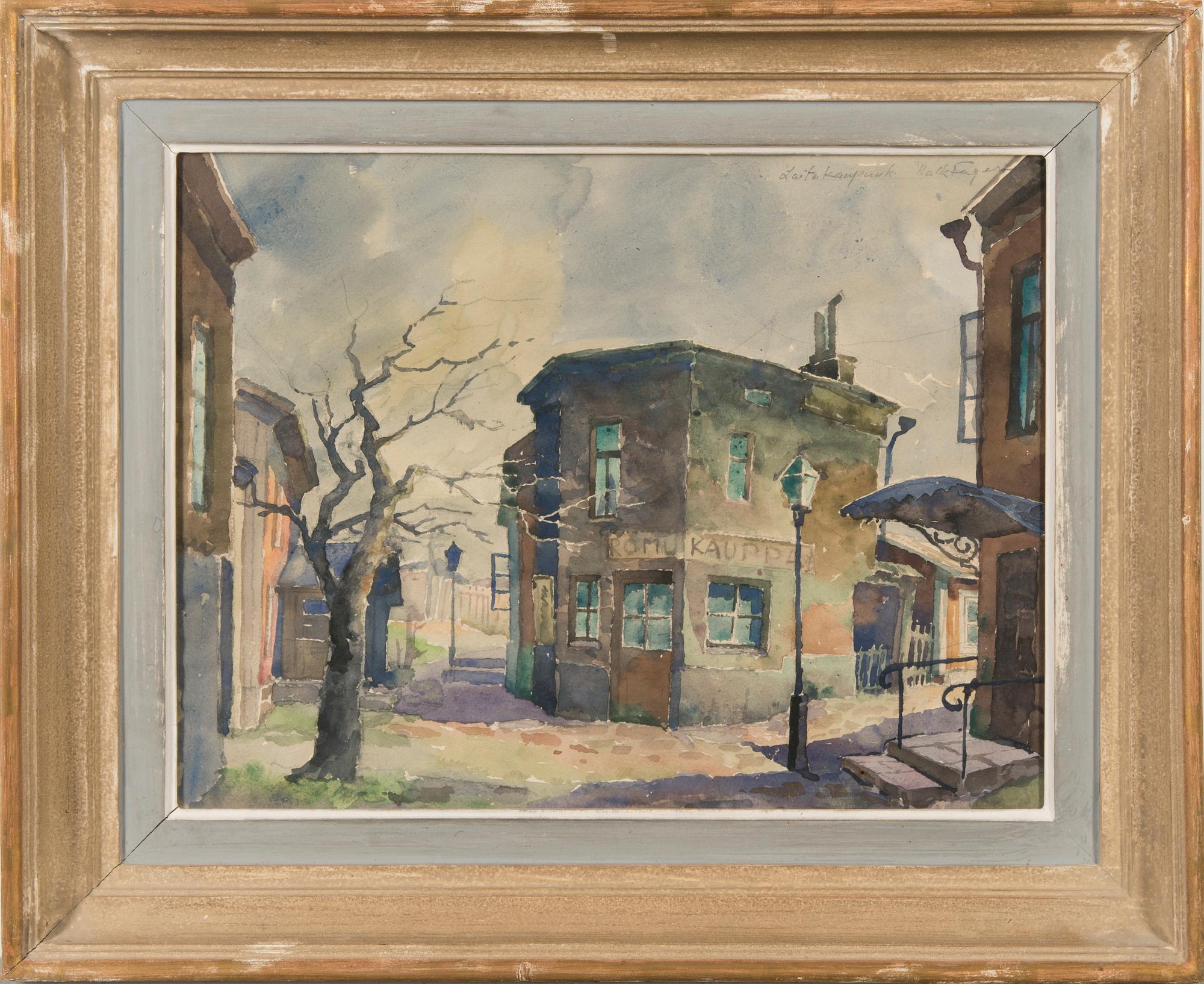 KARL FAGER, vesiväri, signeerattu Kalle Fager.