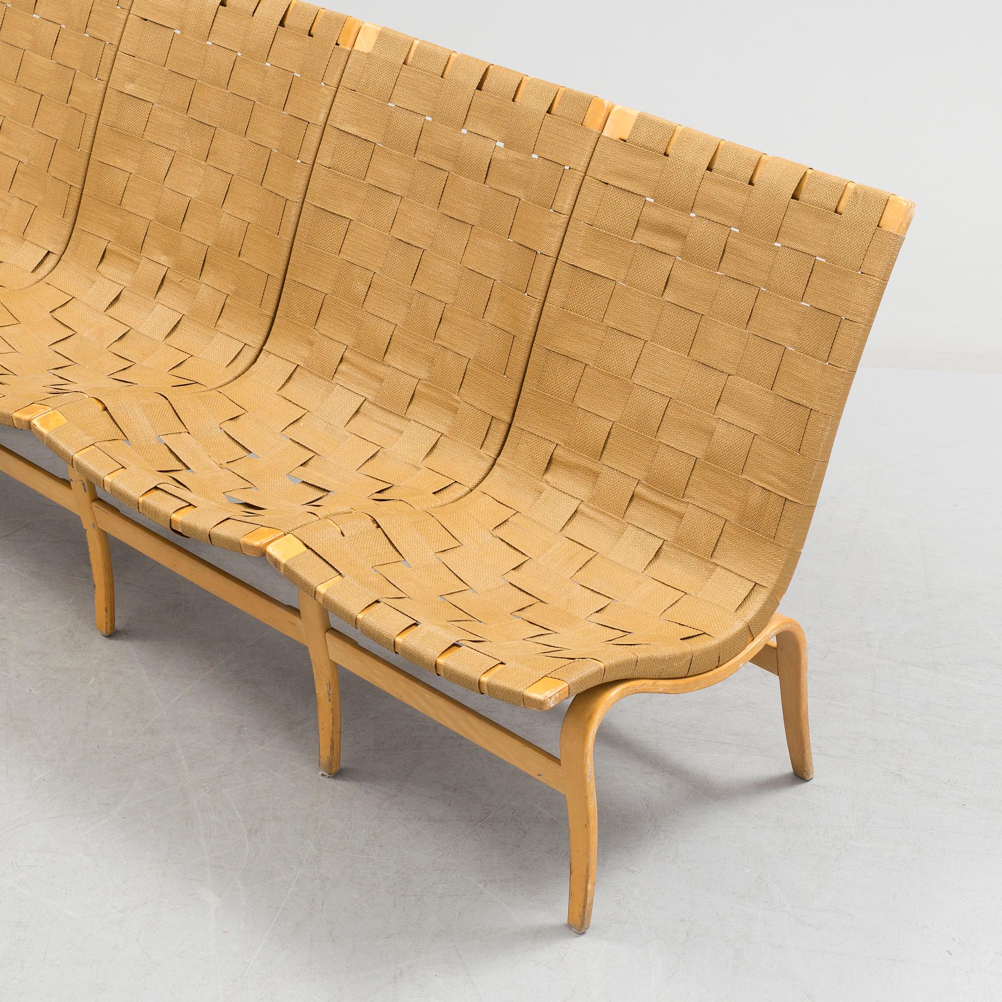 BRUNO MATHSSON, soffa, "Arbetsstolen", Firma Karl Mathsson, Värnamo.