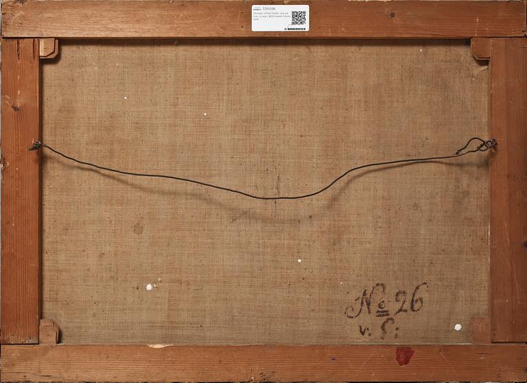 OKÄND KONSTNÄR, olja på duk, ej sign, 1800-talets första hälft.