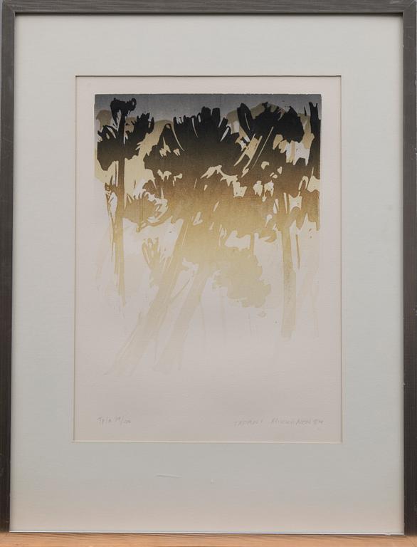 TAPANI MIKKONEN, litografi, signerad och daterad -84, numrerad Tpl'a 39/100.