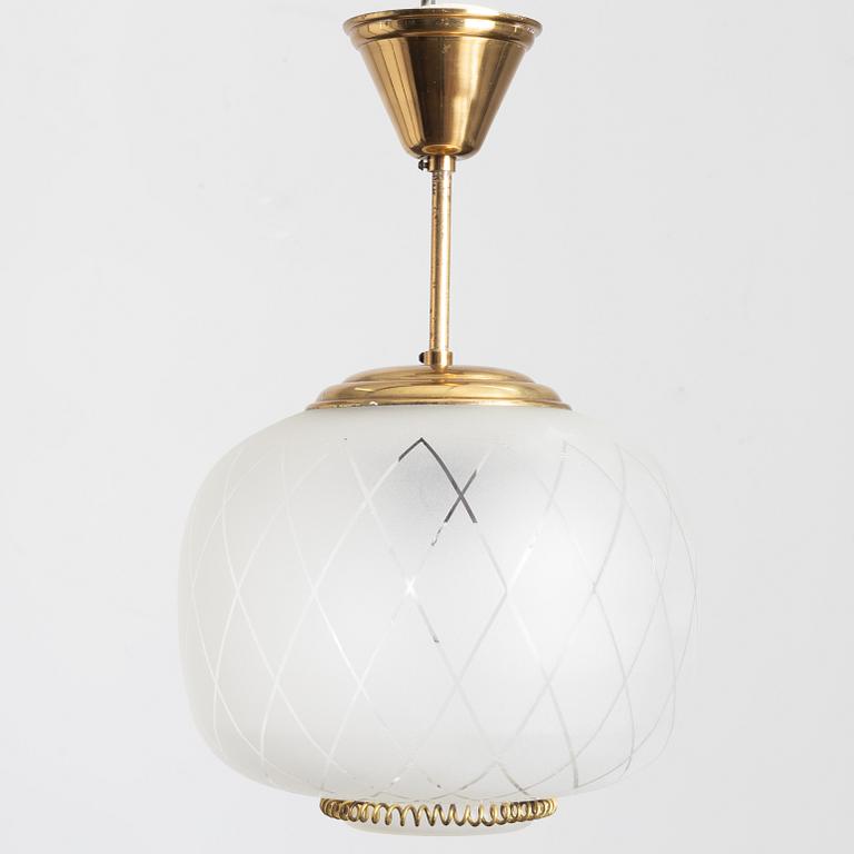 A ceiling lamp, Stockman Orno, Finland, 1940s.