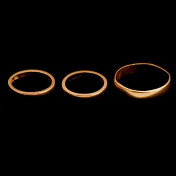 RINGAR, 3 st,  23 k.  Vikt 12 g.