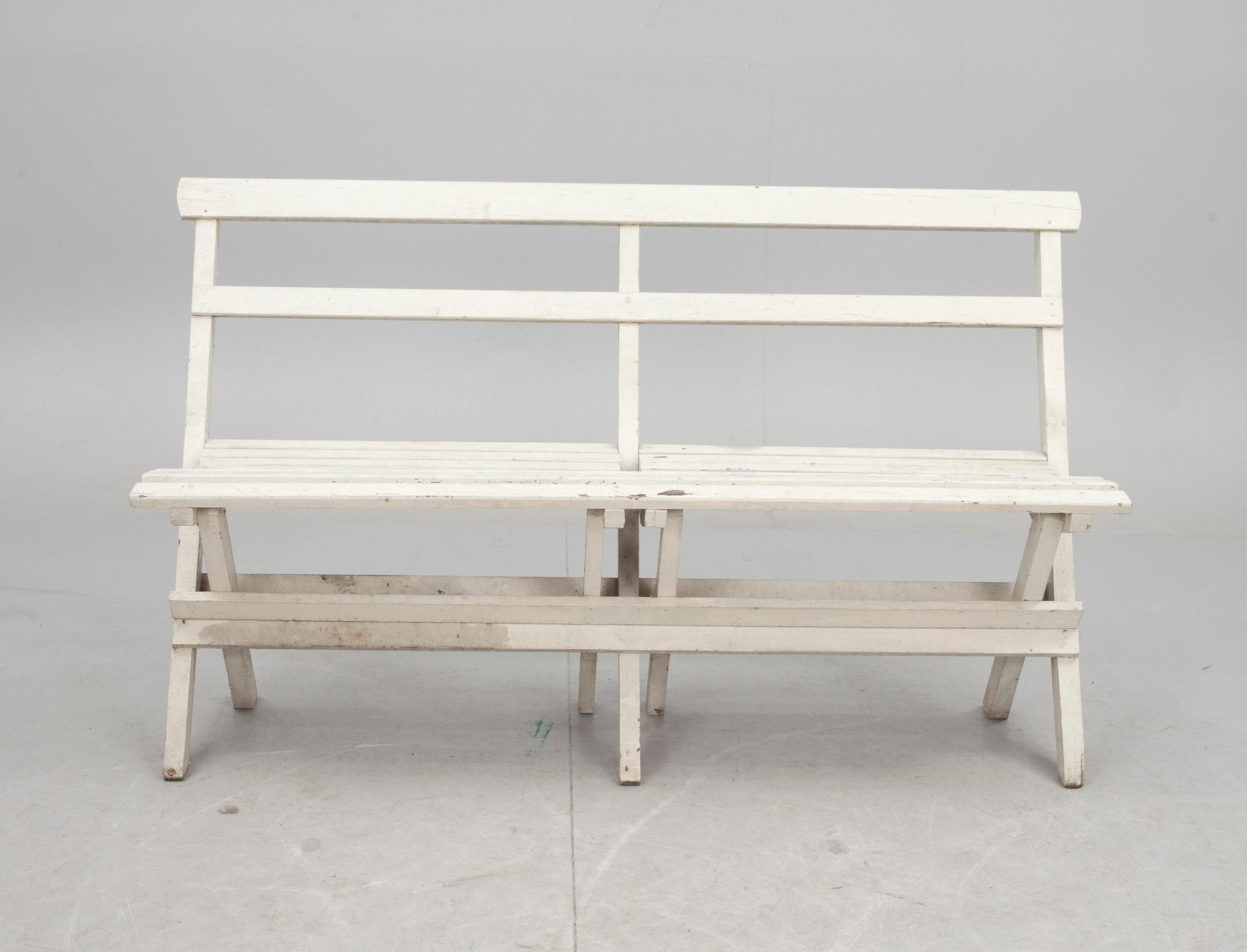 TRÄDGÅRDSMÖBLEMANG, 4 delar, 1900-talets mitt/andra hälft.