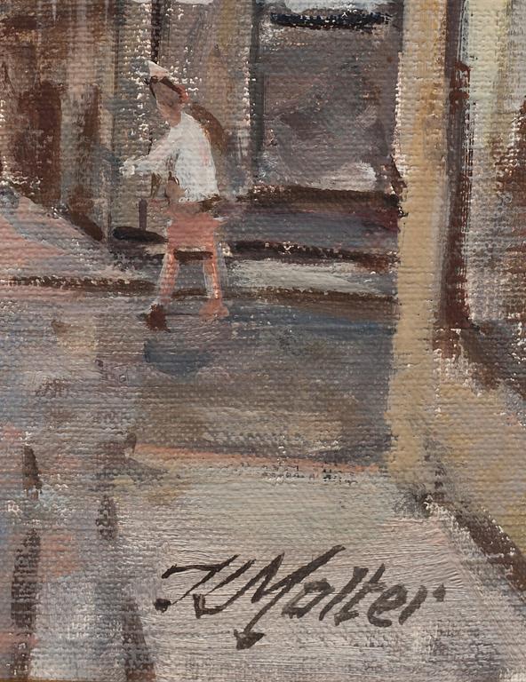 KAJ MOLTER, 2 st. Olja på duk. Signerad.