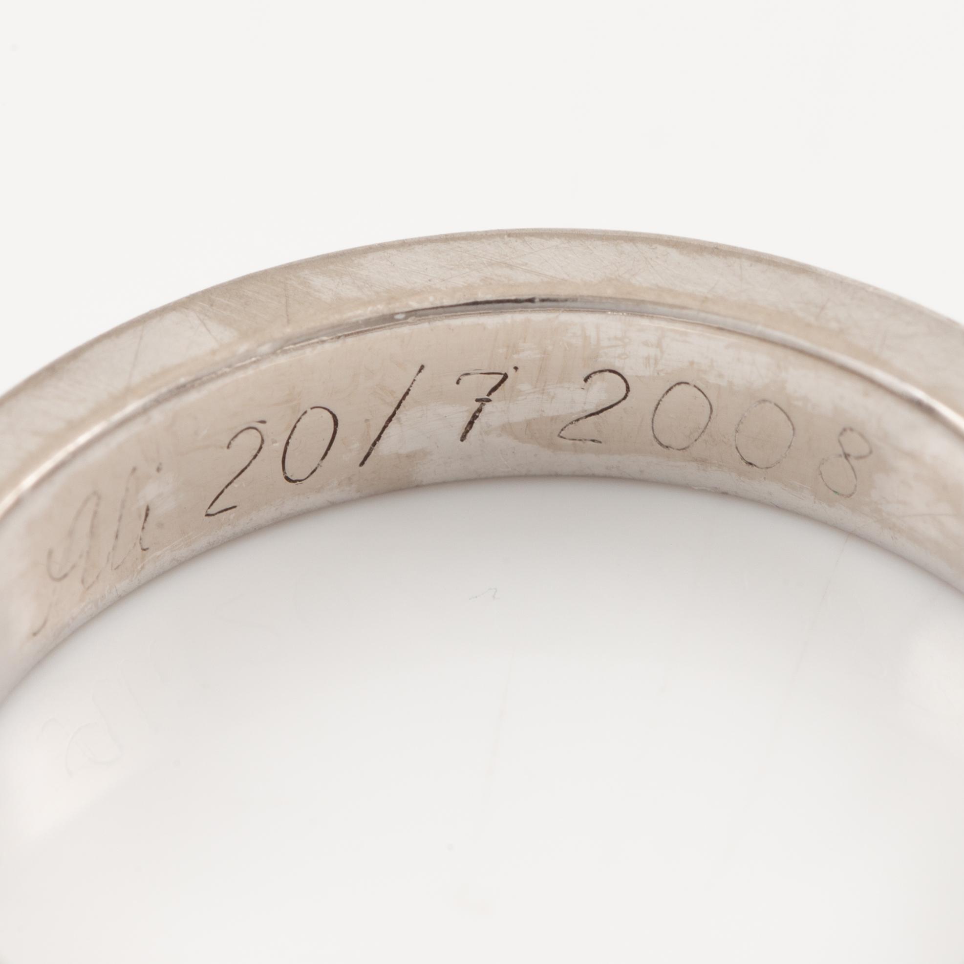 Ring, eternity, 18K white gold with brilliant-cut diamonds.
