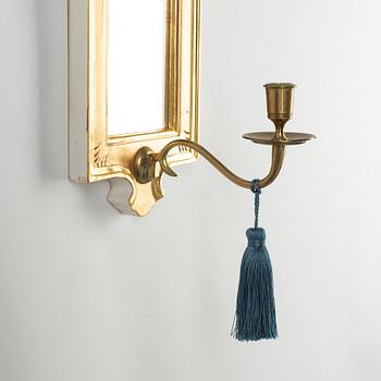 A pair of 'Regnaholm' mirror sconces, IKEA's 18th-century series, 1990s.