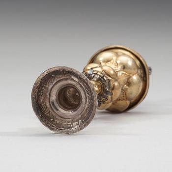 A German 17th century silver-gilt cup and cover, mark of Johann Kartenbusch, Nürnberg (1621/-22-1630).
