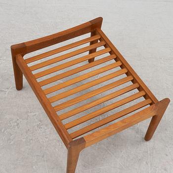 Hans J Wegner, fåtölj med fotpall, 'GE 290', Getama, Gedsted, Danmark.