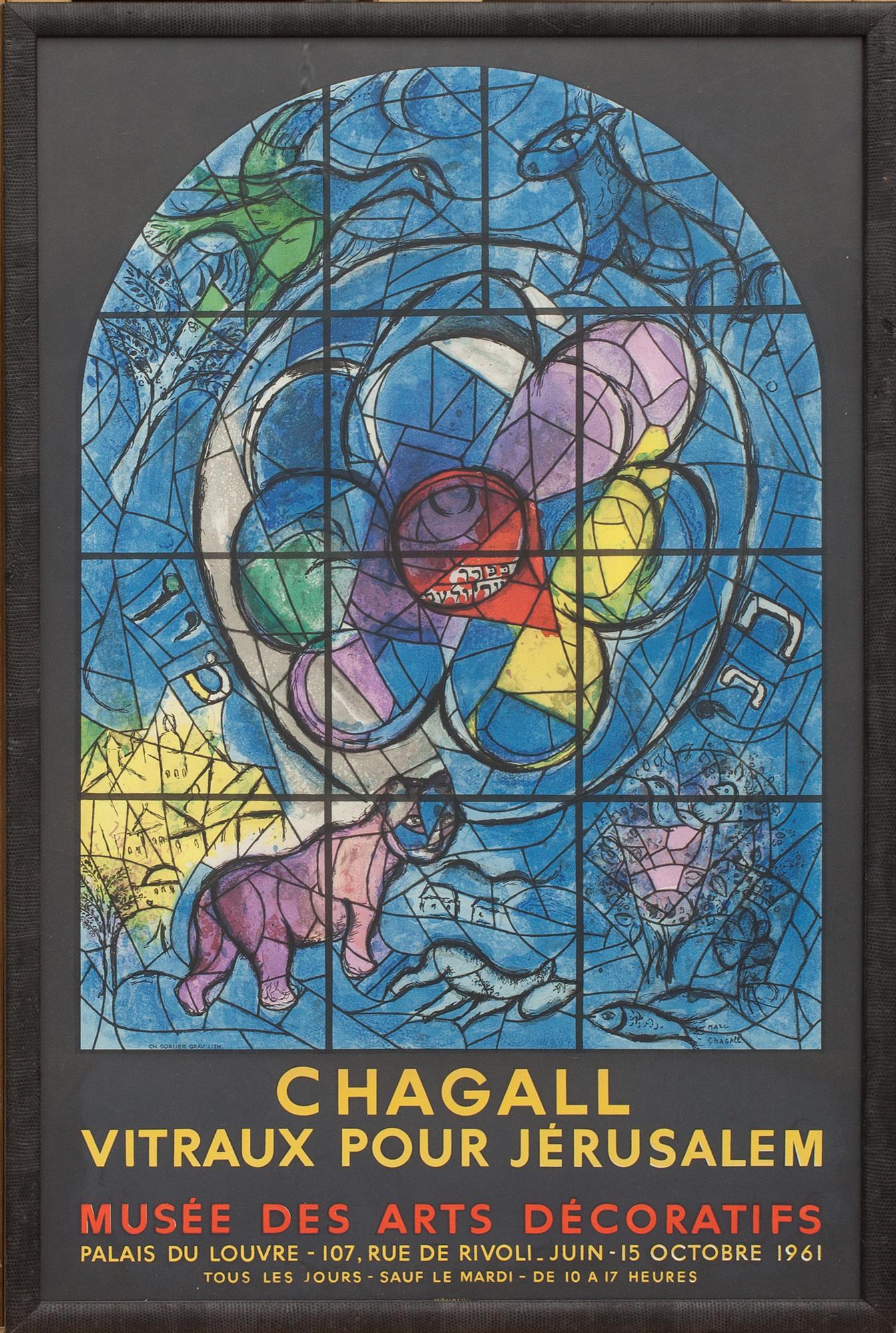MARC CHAGALL, affisch, Mourlot 1961.