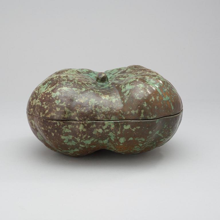 A Hans Hedberg faience pumpkin, Biot France.