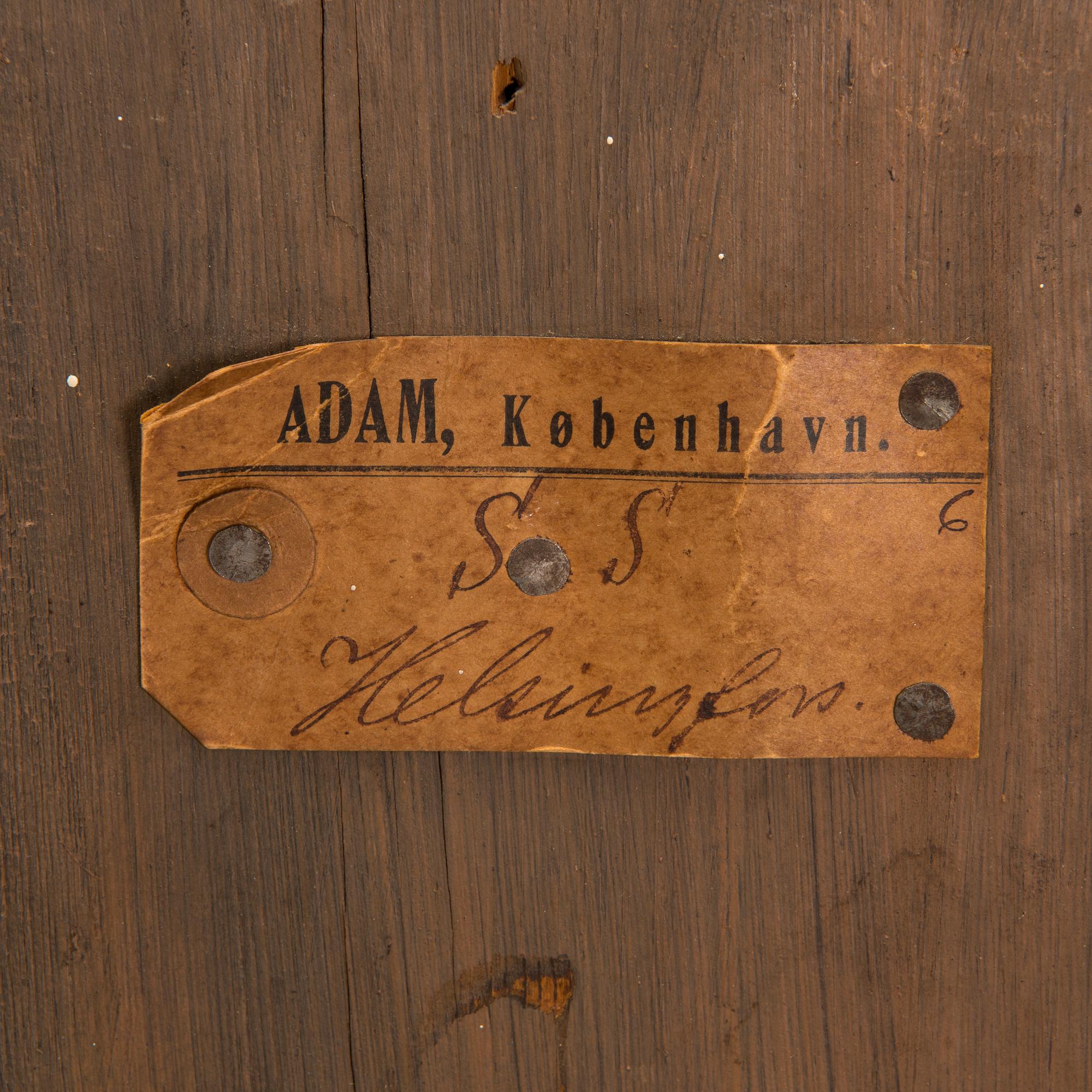 A Gustavian early 19th-century longcase clock by Assar Jacobsson, Sweden.