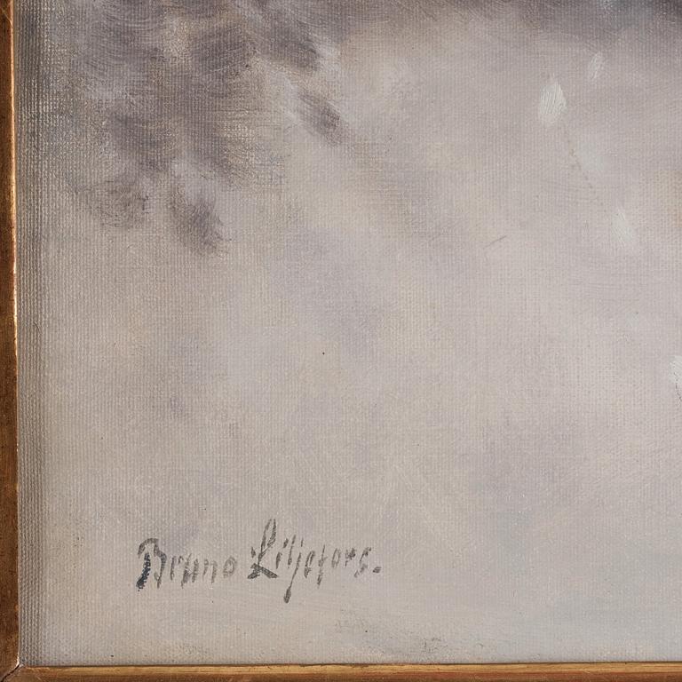 Bruno Liljefors, Räv i vinterlandskap.