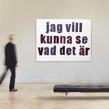 Annika Ström, acrylic on canvas signed and dated 2005 verso.