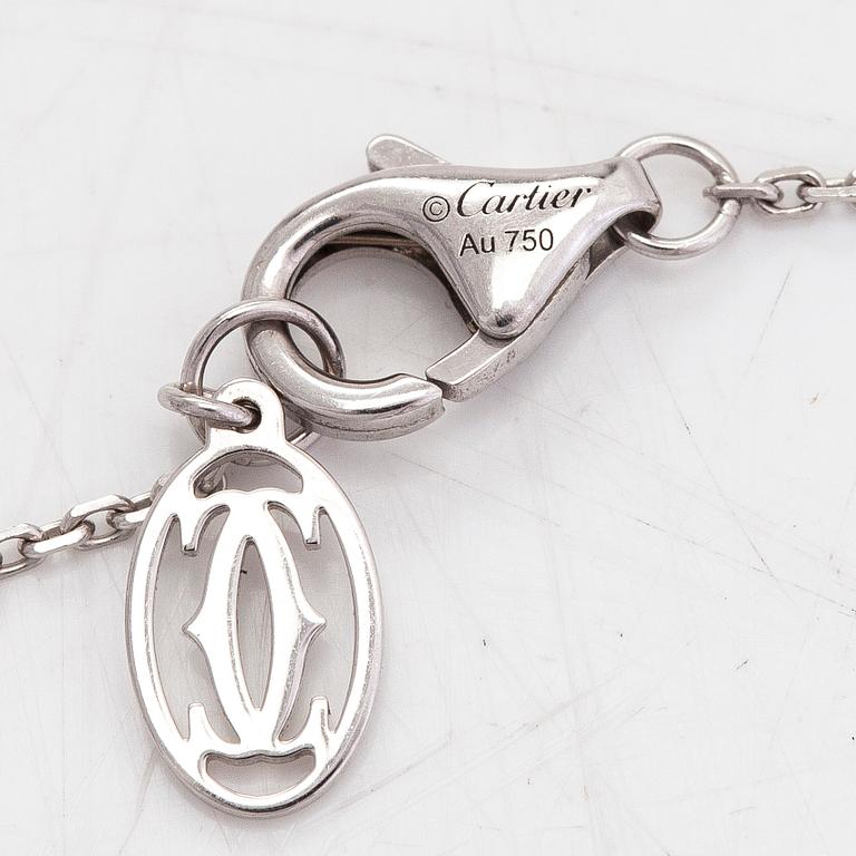 Cartier, rannekoru, "d'Amour", 18K valkokultaa, timantti, n. 0.04 ct.