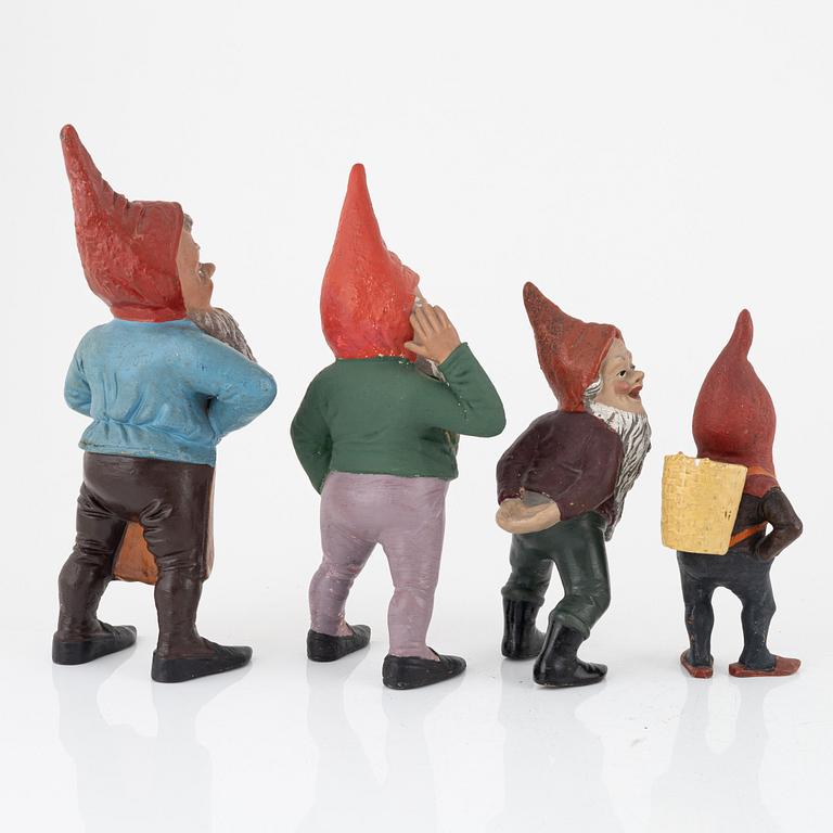 A group of fifteen gnomes, first half of the 20th Century.