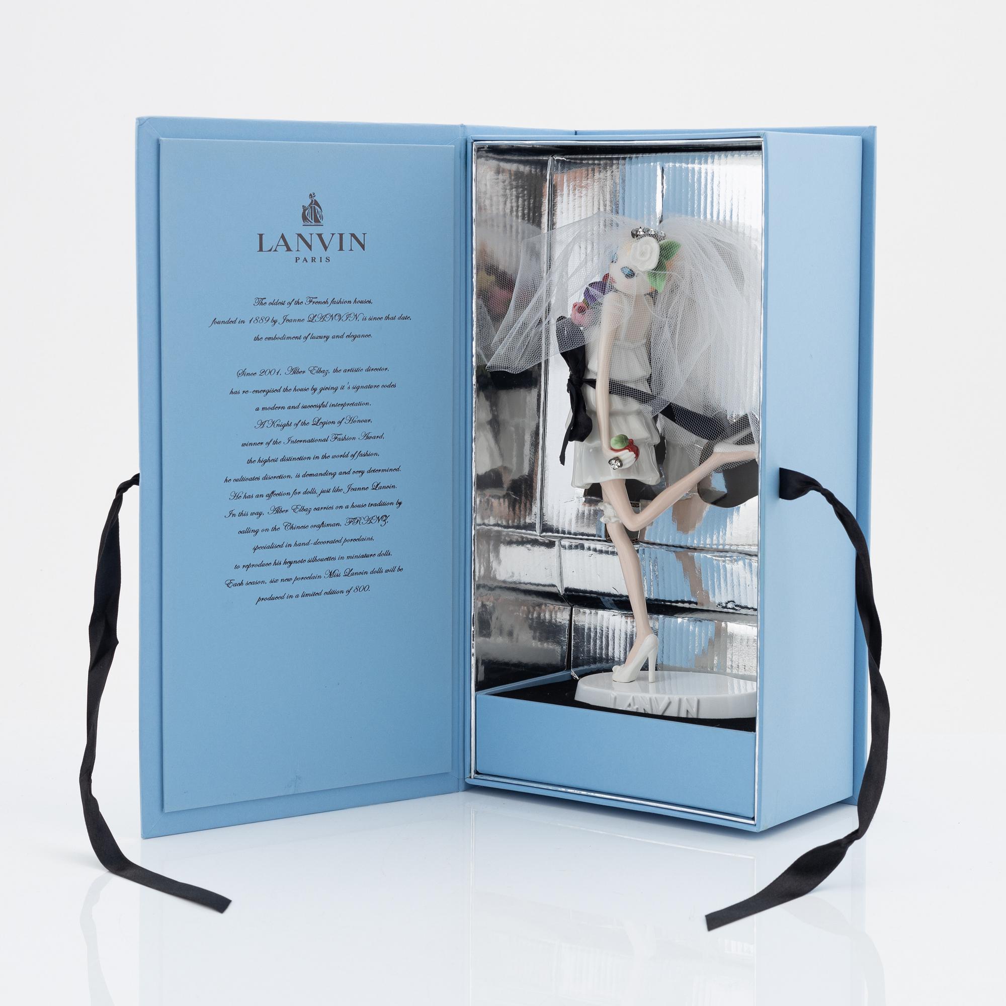 Lanvin, a porcelain figurine, 'Miss Lanvin 13', Franz, Limited Edition No. 453/800, 2007.
