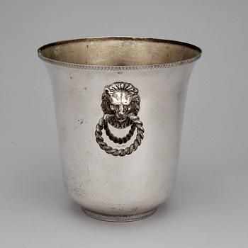 CHAMPAGNEKYLARE, nysilver, 1900-talets andra hälft.
