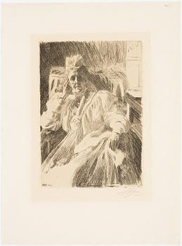 Anders Zorn, "Änkedrottning Sophia".