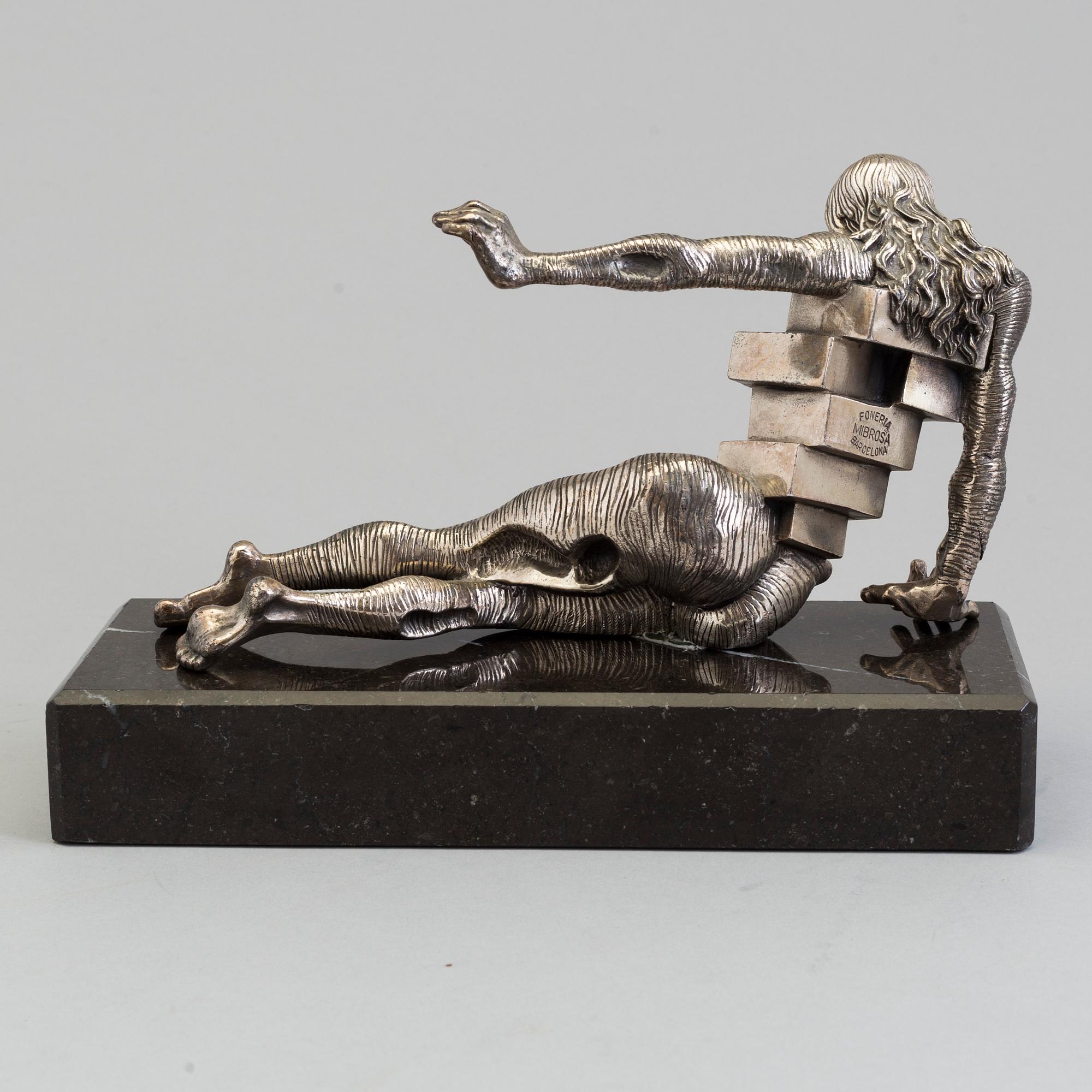 SALVADOR DALÍ, sterling silver, 1982, signed Dali and numbered 068/330-A. Founders marks Foneria Mirbosa, Barcelona.