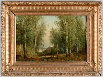 CARL PETER HALLBERG, olja på duk. Sign och dat 1871.