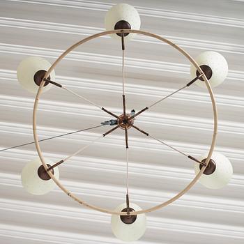 Hans Bergström, a rare chandelier, ateljé Lyktan, Åhus 1930-40s.